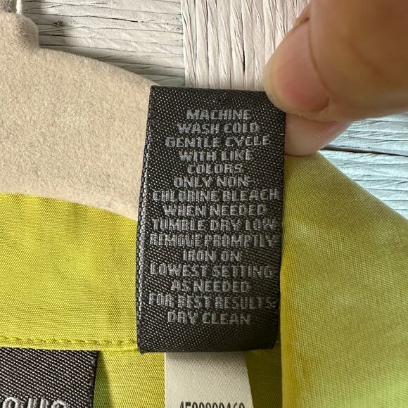 Additions by Chico’s yellow button down blouse coastal TradMom lightweight - Picture 5 of 8